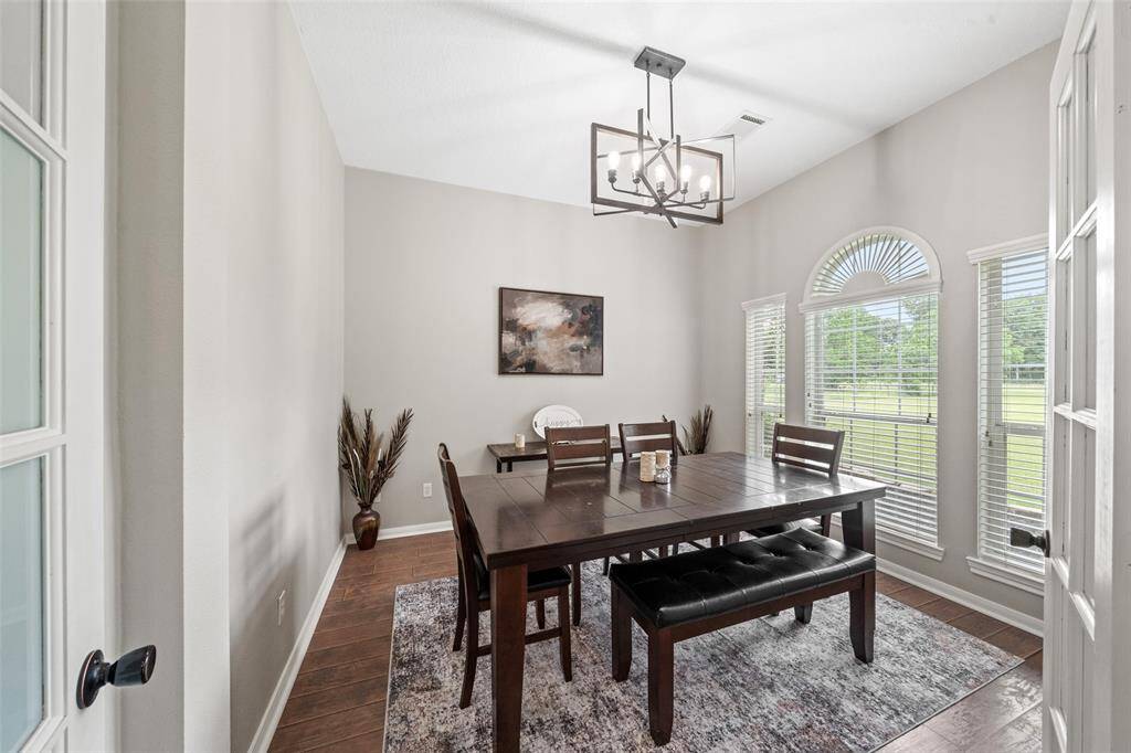 Dining room with french doors