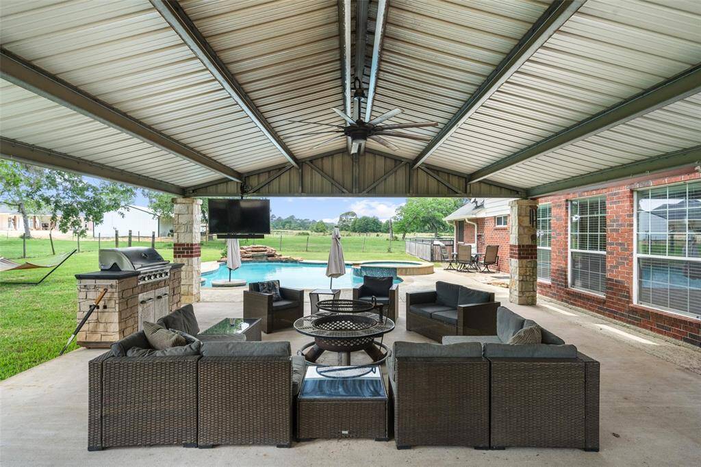 Covered back patio