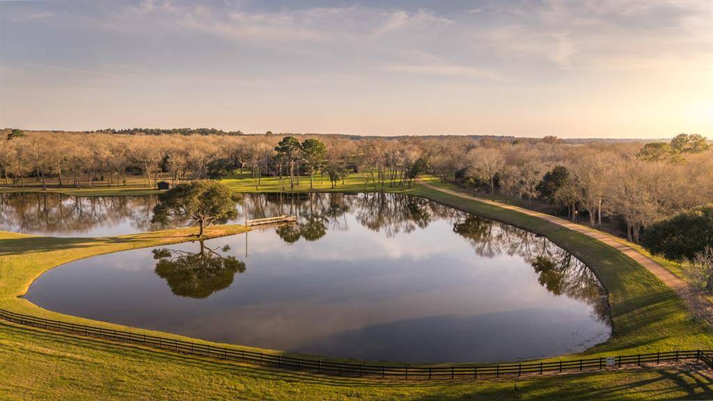 7+/- Acre Lake facing South from main entrance.