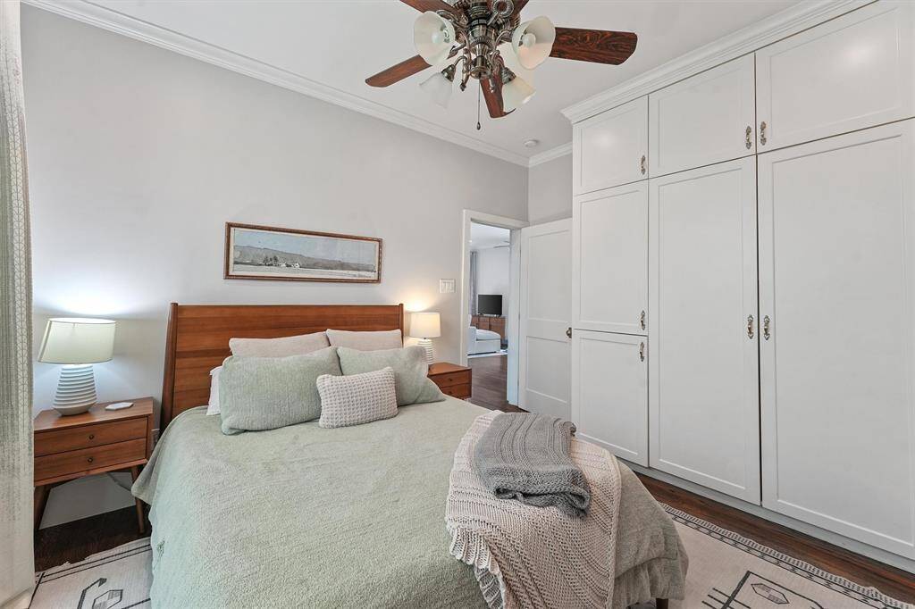 Amazing closet space and helpful storage.