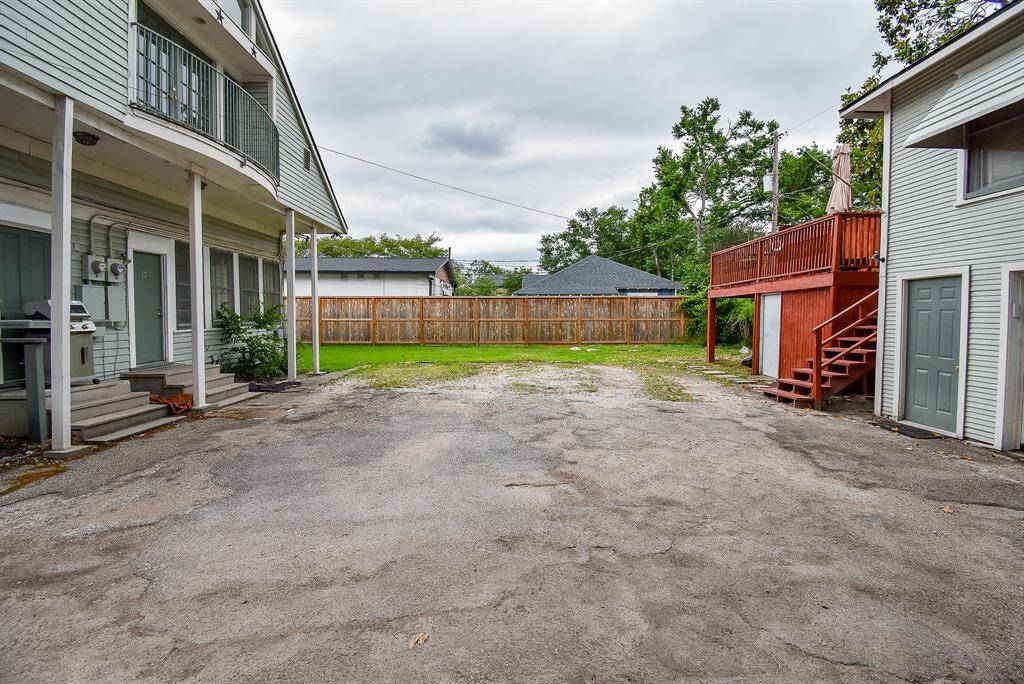 Rear shared yard.