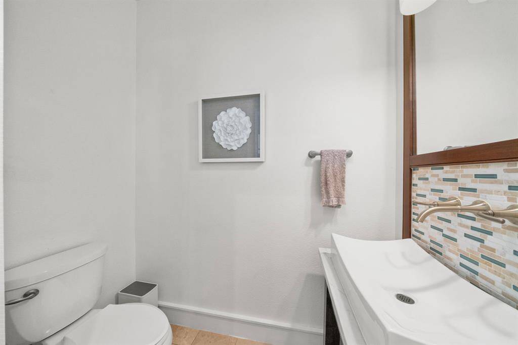 Half bathroom located on 2nd floor.