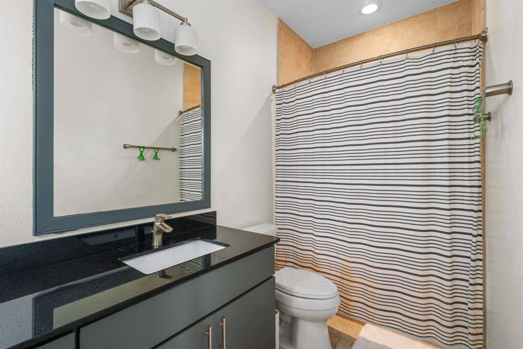 3rd floor private bathroom for secondary bedroom suite.