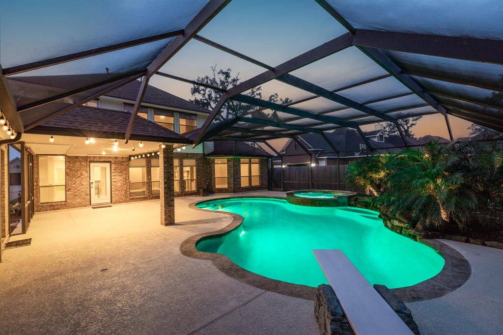 Diving board was recently rebuilt and is in perfect condition. There hasn't been an outdoor space quite like this one. Come see for yourself to check out the true beauty this place offers.