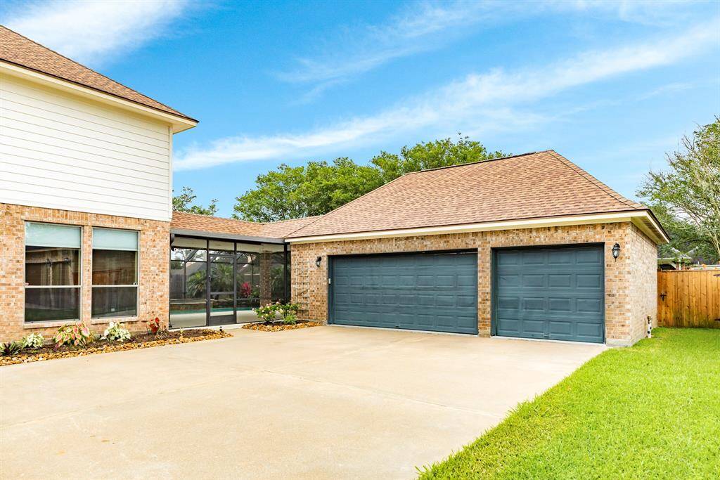 The over sized 3 car garage is finished out and provides enough parking and extra storage.  You'll love the added space.