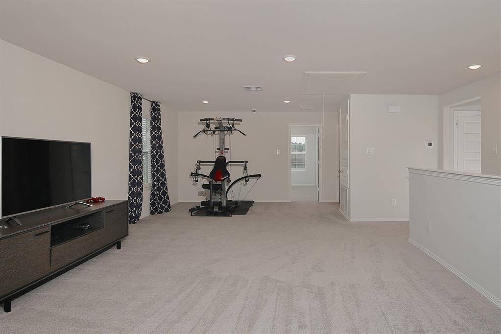 Spacious rooms upstairs