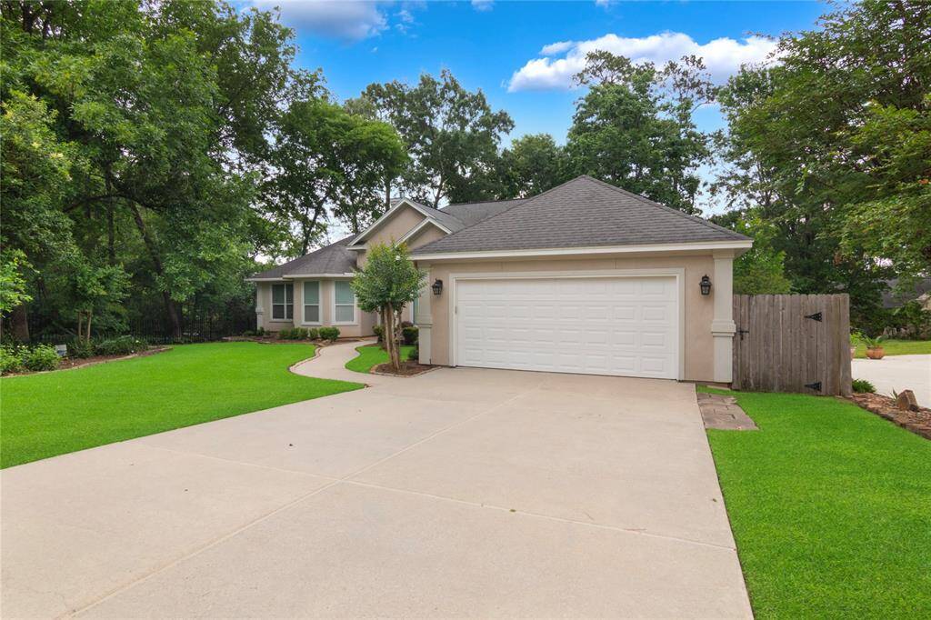 Long double wide driveway.