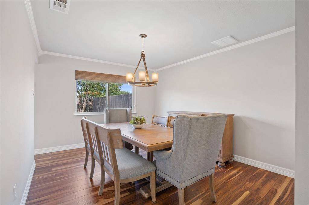 Formal dining room is directly off of the family room.