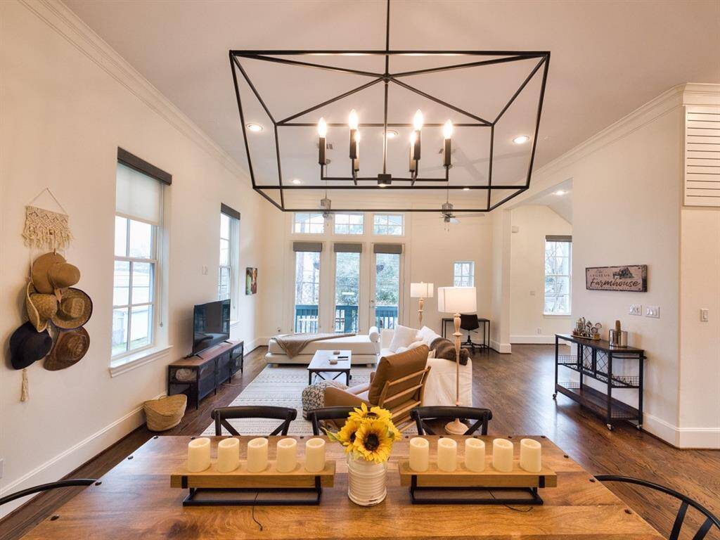 So many windows - all with custom window treatments for privacy.