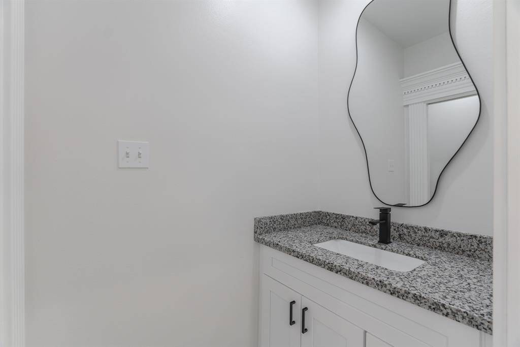 Remodeled Half Bathroom Downstairs.