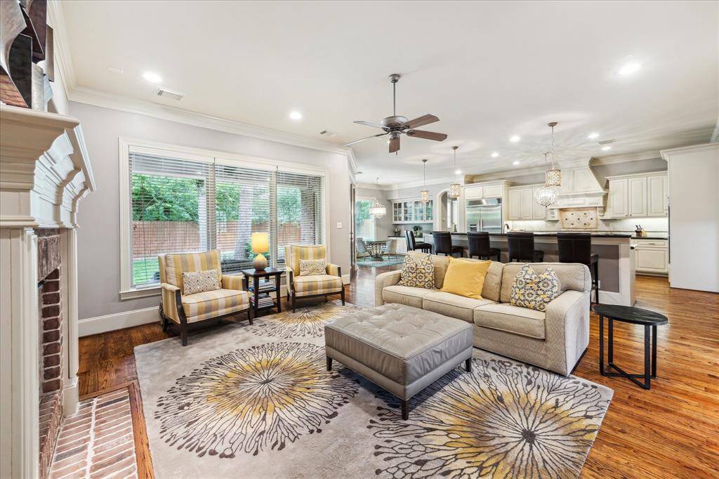 The open-concept living area is perfect for entertaining.