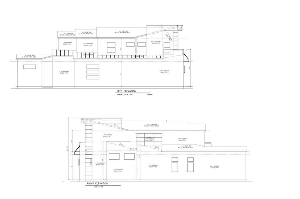 Exterior elevations