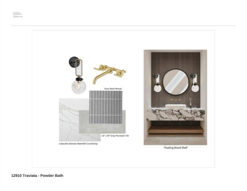 Powder room selections