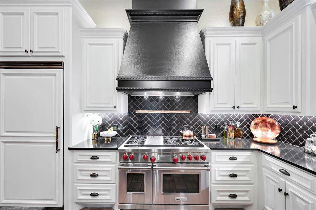 Top of the line cooking range by Wolf.