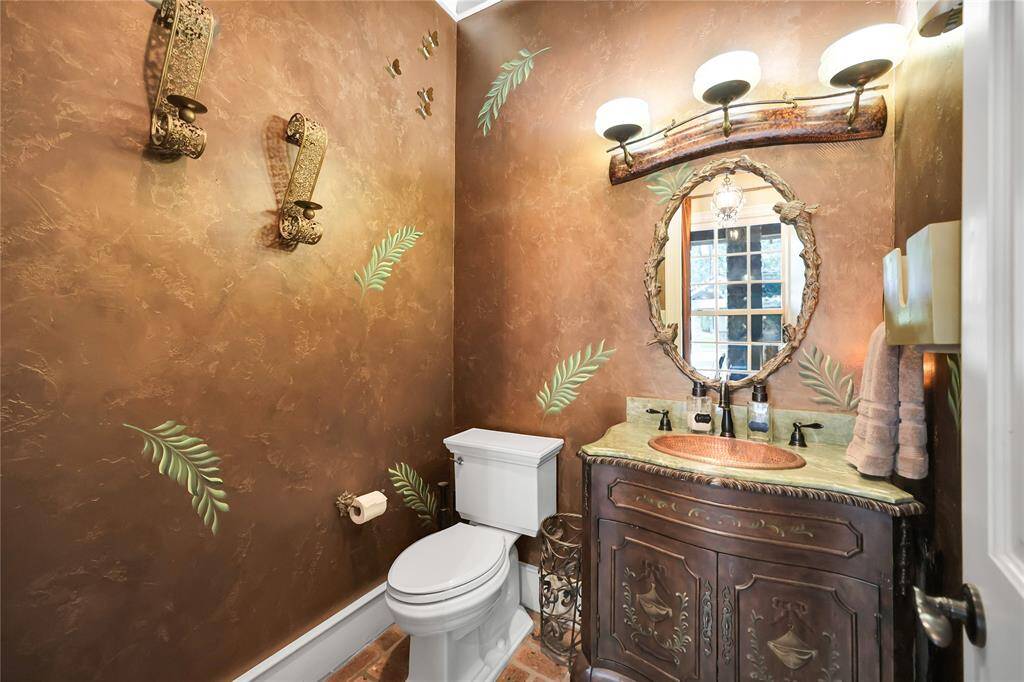 this Custom built in cabinets right across from coffee bar, and next to back door.