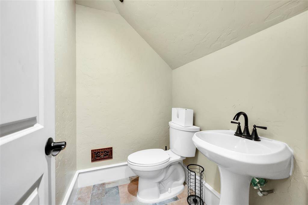 Half bath located next to 2nd floor laundry room.