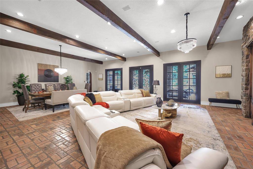 Entertaining is a breeze with the formal and living area open to each other.