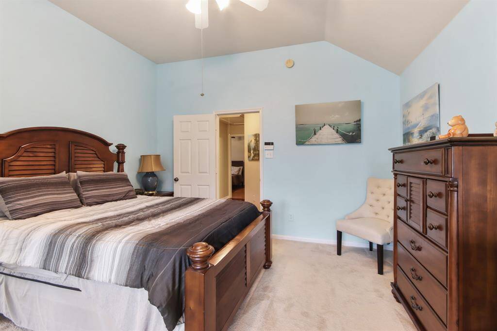 Spacious primary bedroom