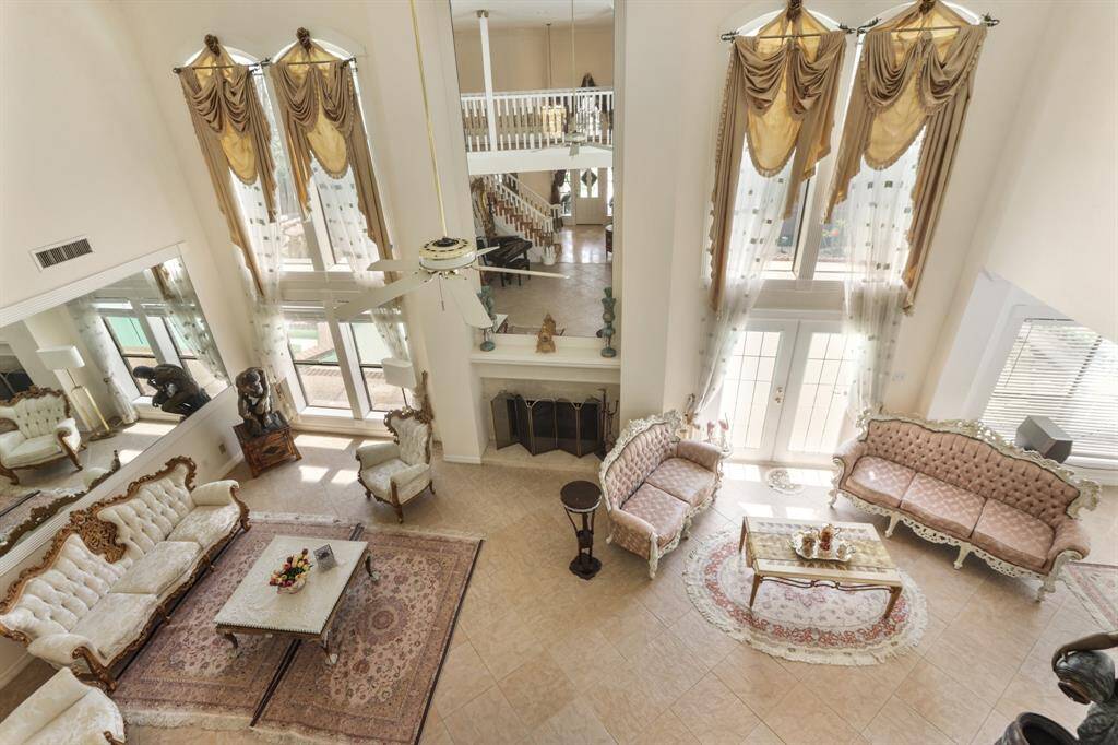 View from the landing upstairs showing how elegant this home truly is!