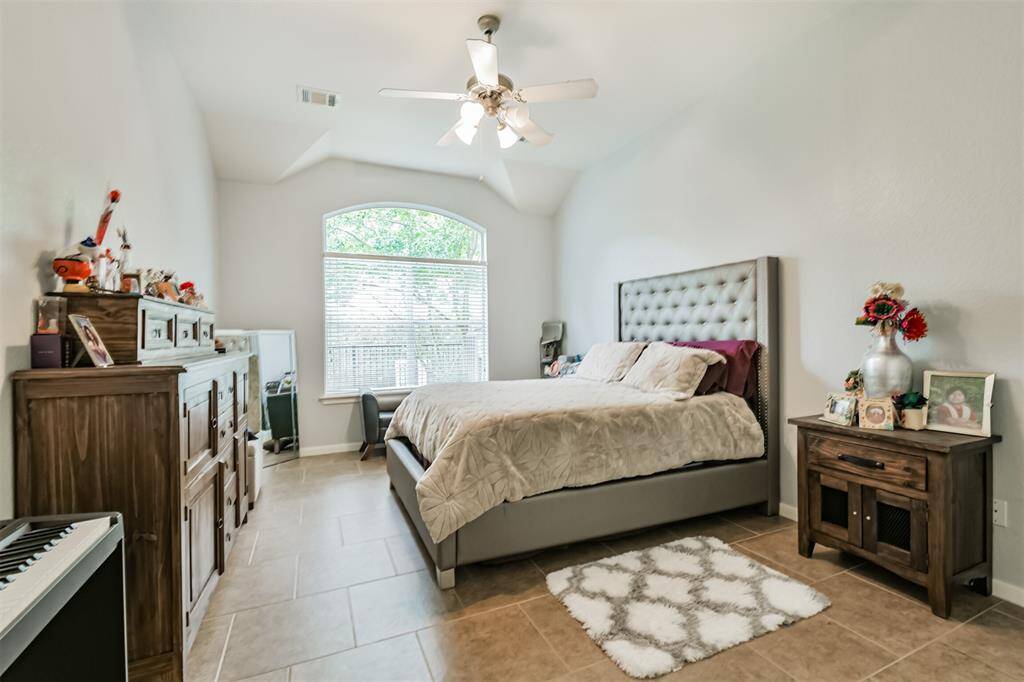 Primary bedroom is on first floor and has plenty of room for all your furniture
