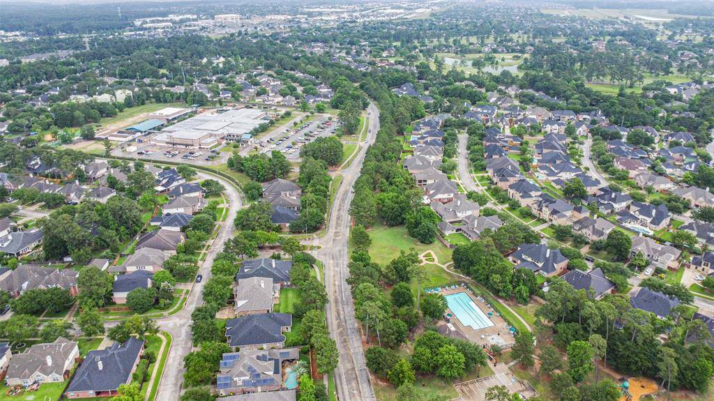 Aerial view of community