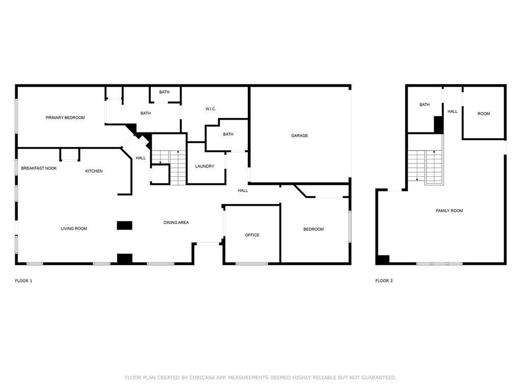 Floor plan of home
