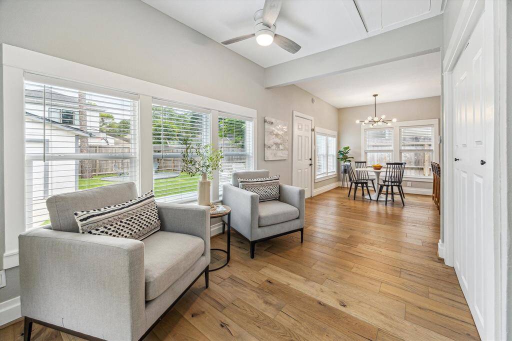 The doors on the right open to the laundry area and just above is the pull down to the bonus attic space.