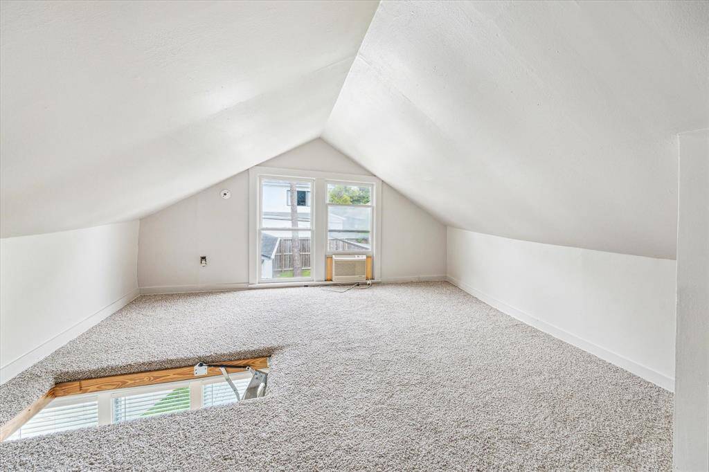 This 243 SF air-conditioned bonus attic space is ideal for a kid’s hideout, creative space, or extra storage.