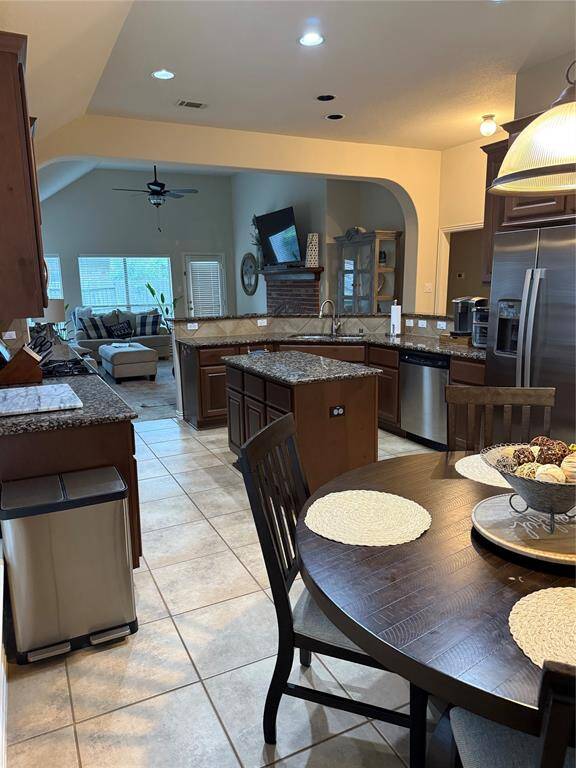 View of eat-in kitchen