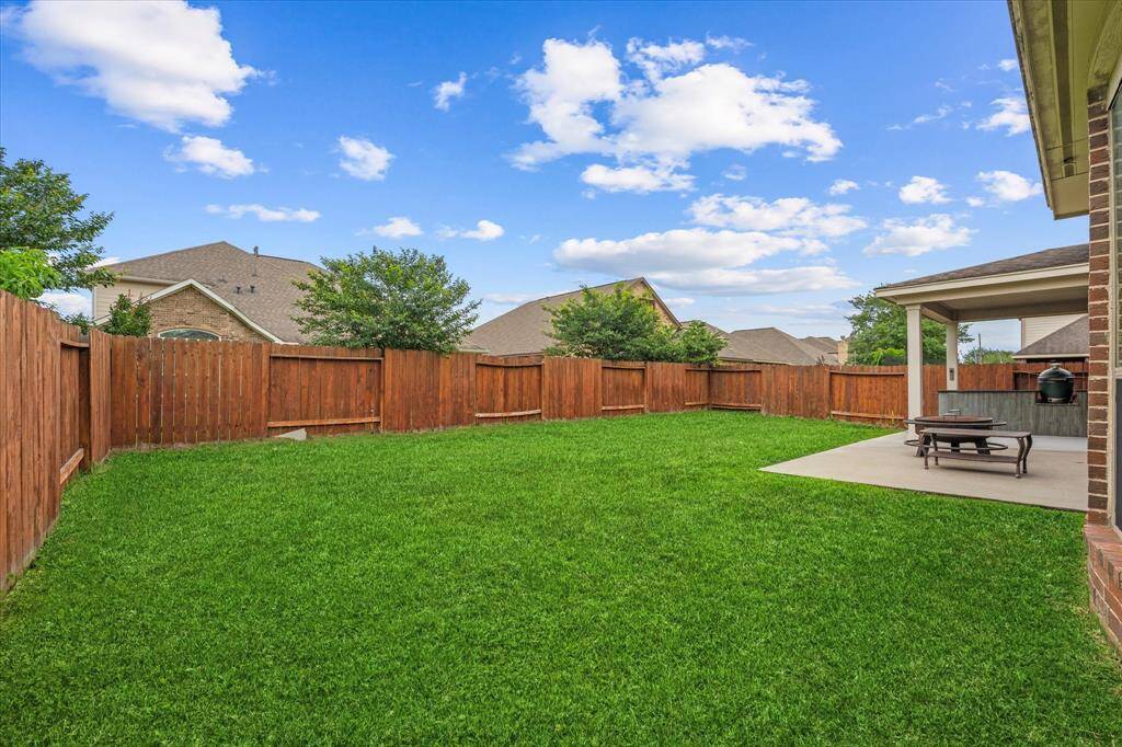 Plenty of play and entertaining space in the backyard