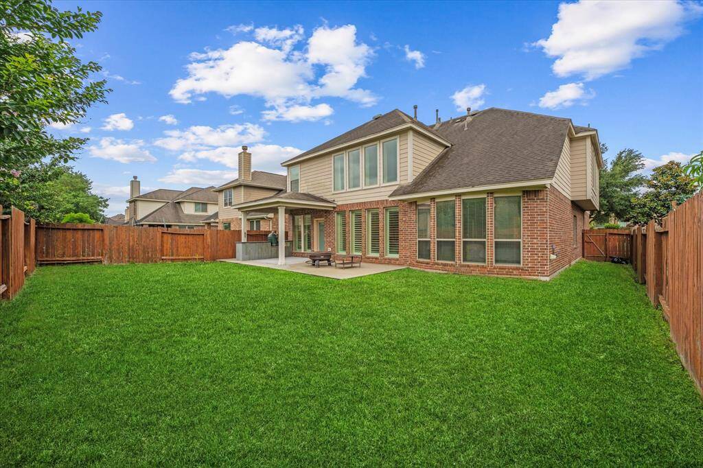 View of the backyard