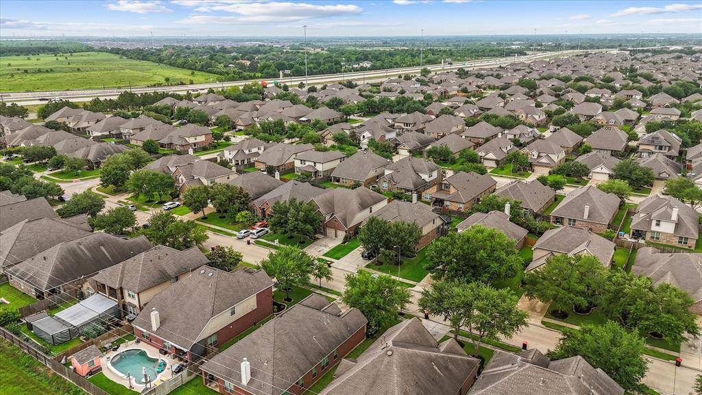 Aerial view of the community