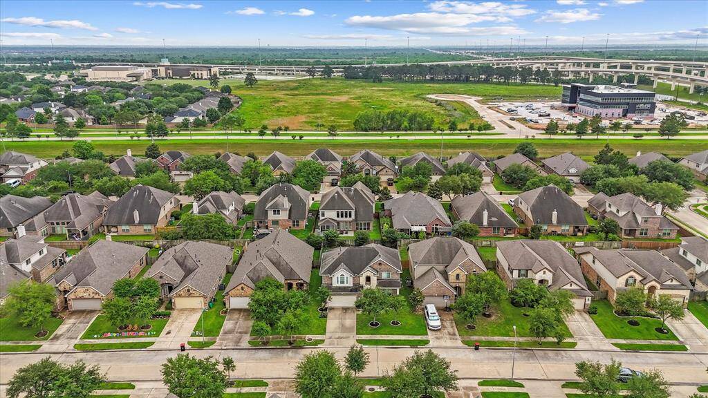 Aerial view of the community