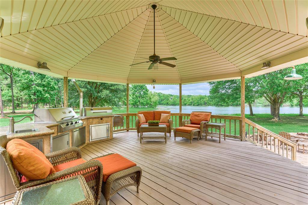 Enjoy the outdoor kitchen, perfect for those long Texas summers