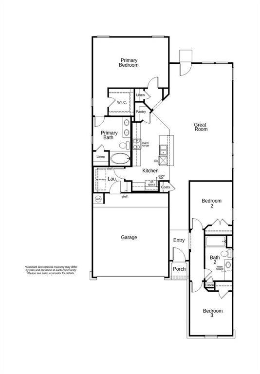 This floor plan features 3 bedrooms, 2 full baths, and over 1,600 square feet of living space.