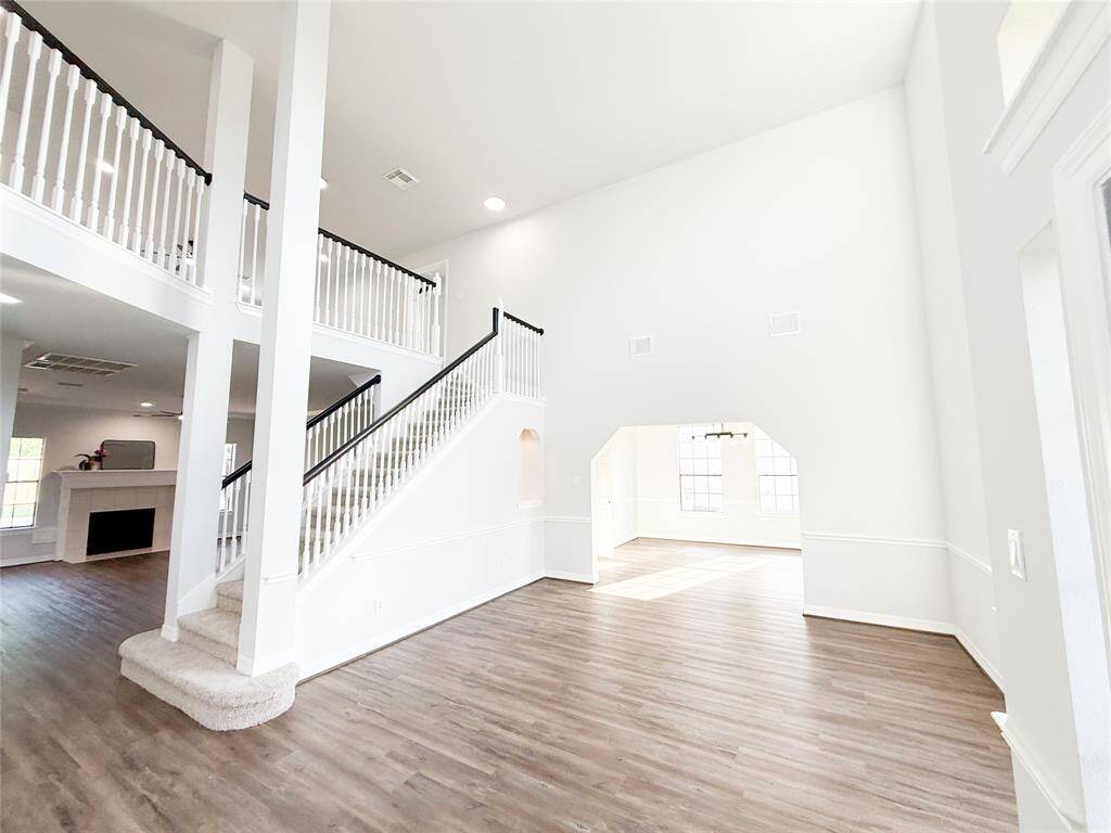 Entertainment area to right when entering through the front door.
