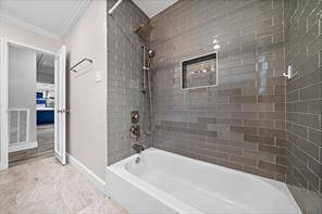 Second Bathroom with tub shower combo.