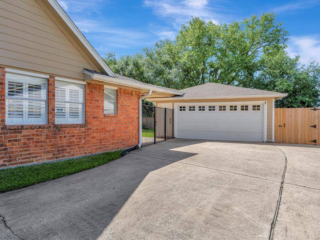 Long extended driveway.