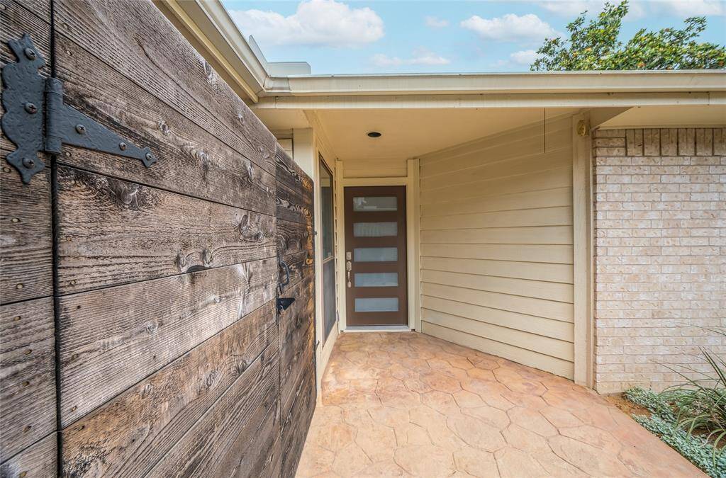 Let's take a look inside, past the new door.