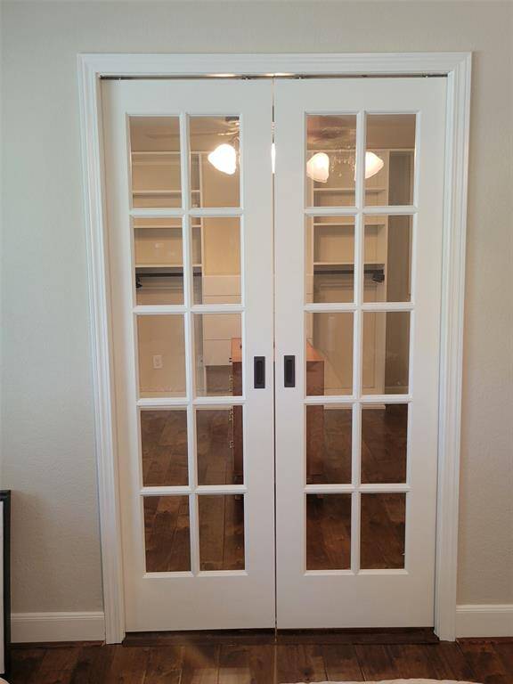 Secondary bedroom that was converted into a California closet