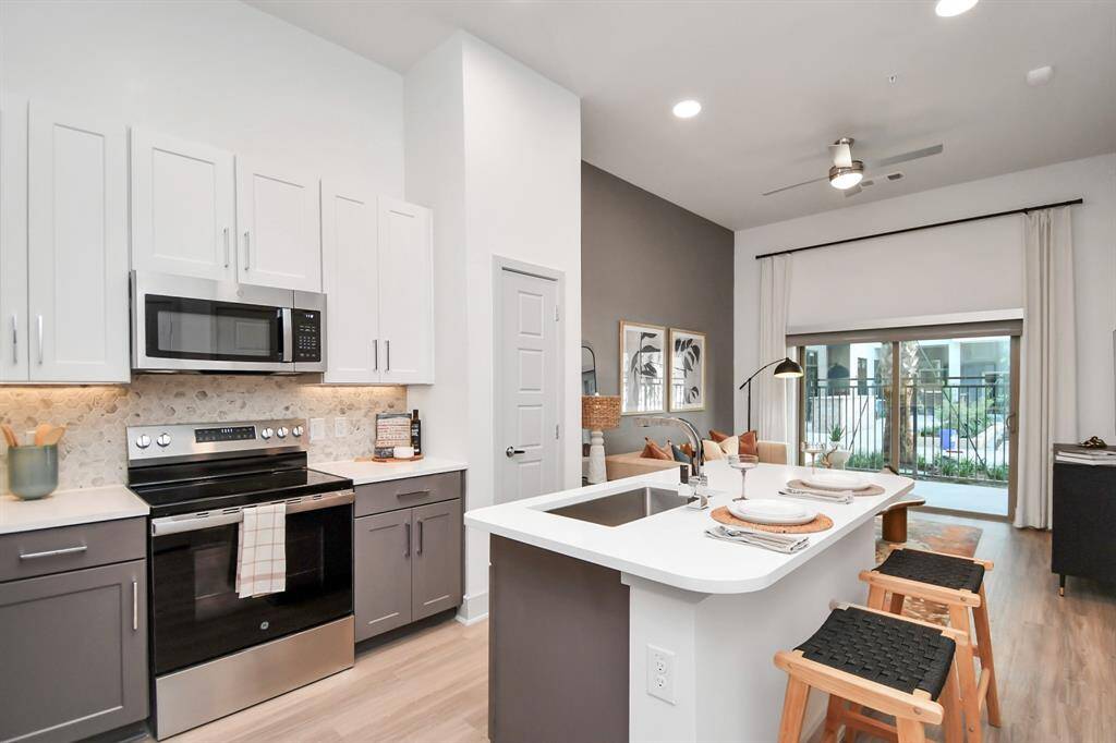 Picture not of actual listing but rather a model home for one bedroom units