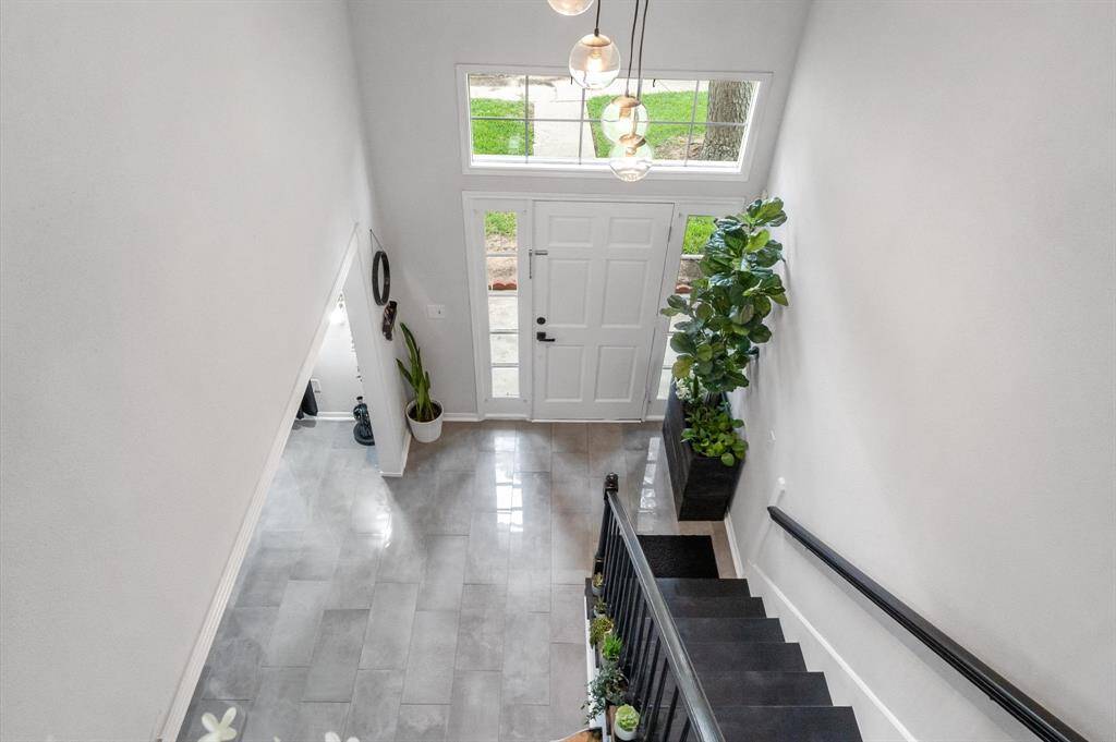 Gorgeous view from top of stairs