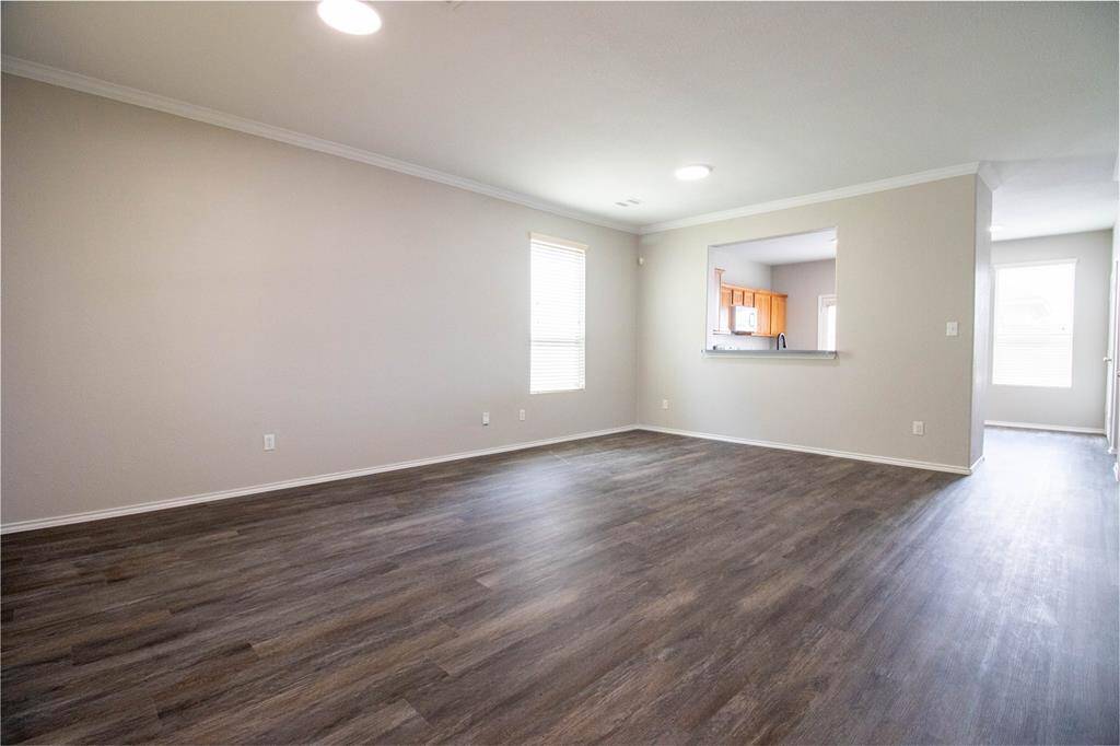 Living Room with Kitchen Bar