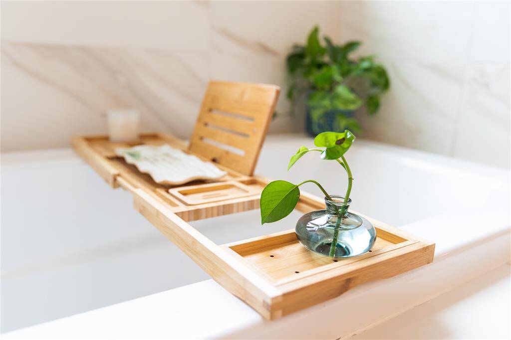 Welcome to your personal Spa experience. Relax and let the day go in this jetted soaking tub.