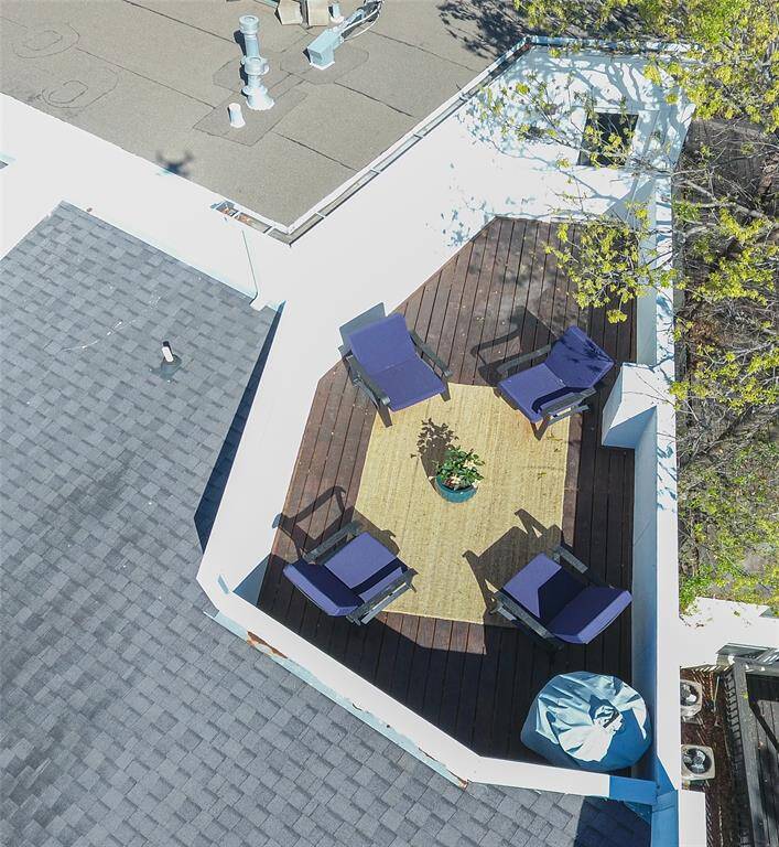 Aerial View of the Second Rooftop Terrace located in the Back of the home.