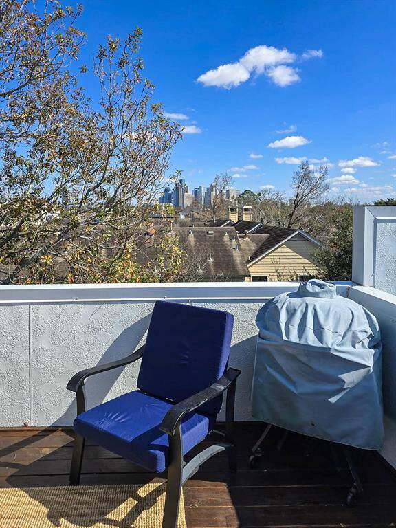 View of Downtown from one of your private rooftop Terraces.