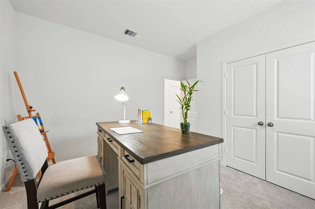 Bedroom 2: Located just next to the guest bathroom and features its own closet, making it a comfortable and functional space for family or guests.