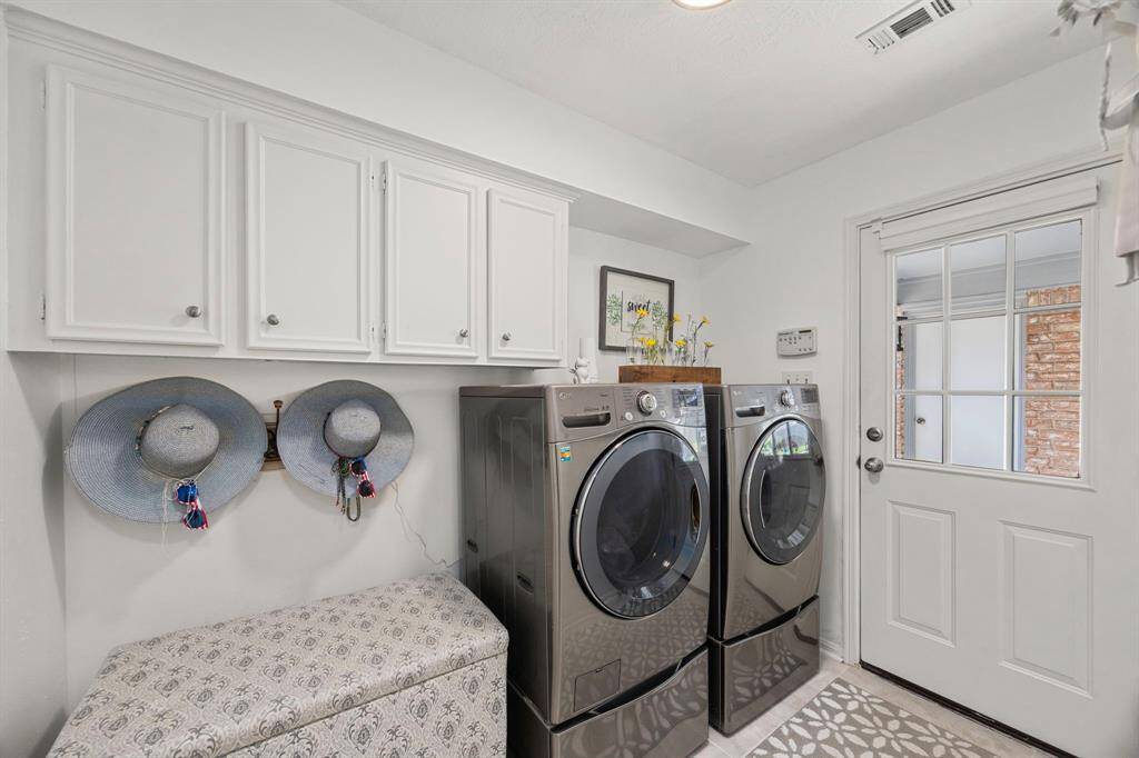 Laundry room and rear entry