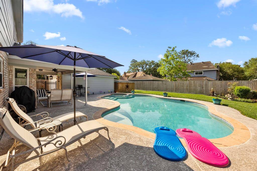 Saltwater pool and spa