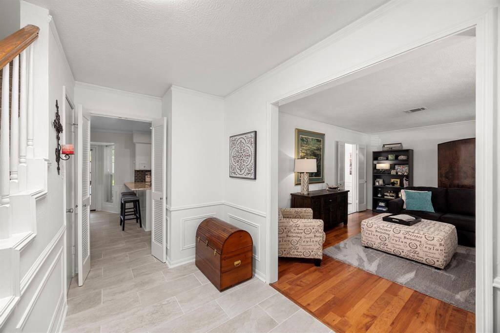 View into living room